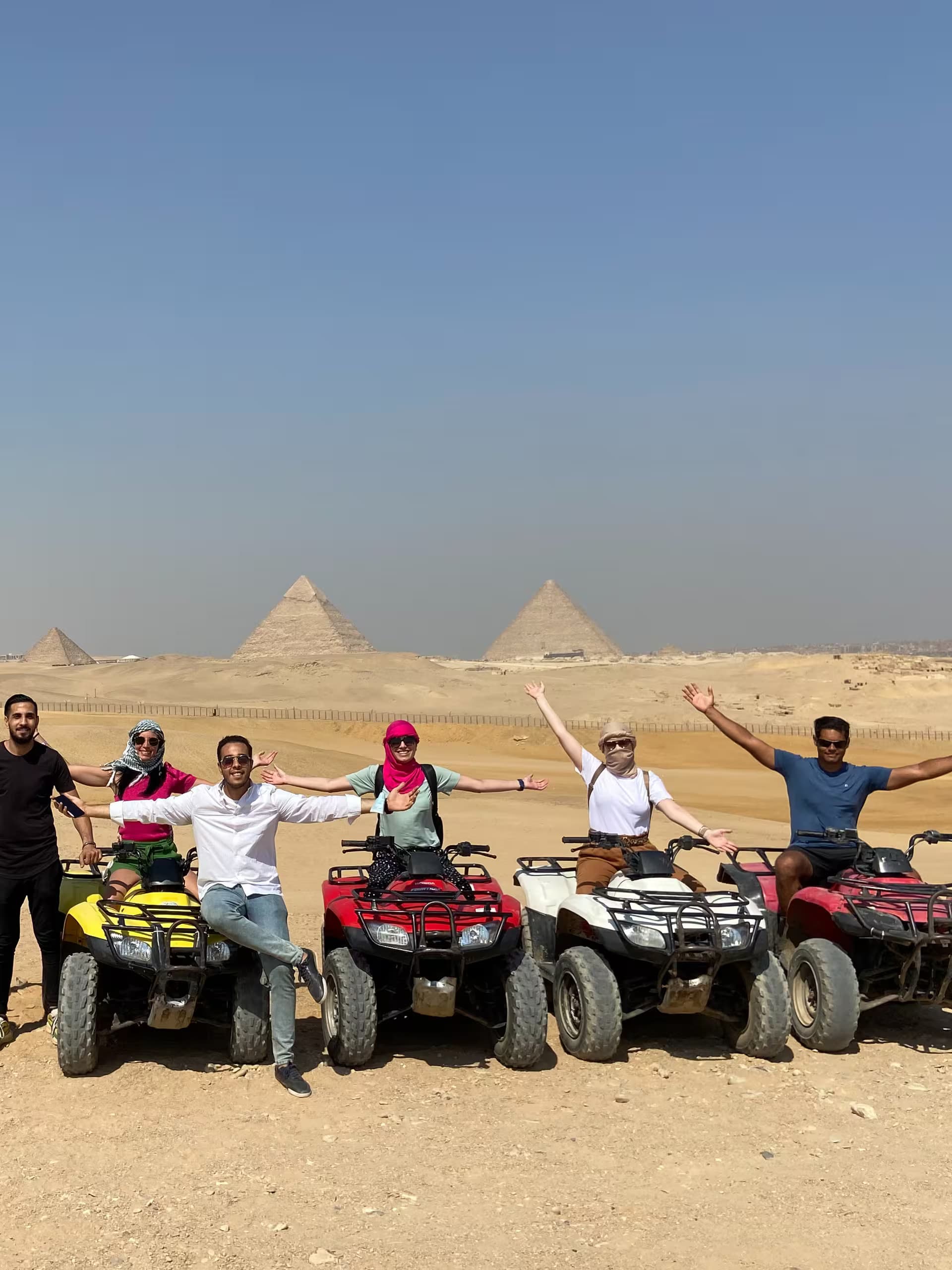 Private tour to Giza Pyramids, Sphinx, ATVs& Lunch